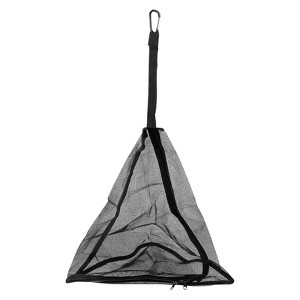 Unique Bargains Picnics BBQ Camping Outdoor Triangle Mesh Hanging Storage Net Bags Black 1 Pc - 1 of 4