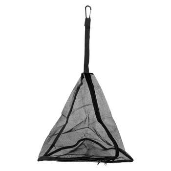 Unique Bargains Picnics BBQ Camping Outdoor Triangle Mesh Hanging Storage Net Bags Black 1 Pc