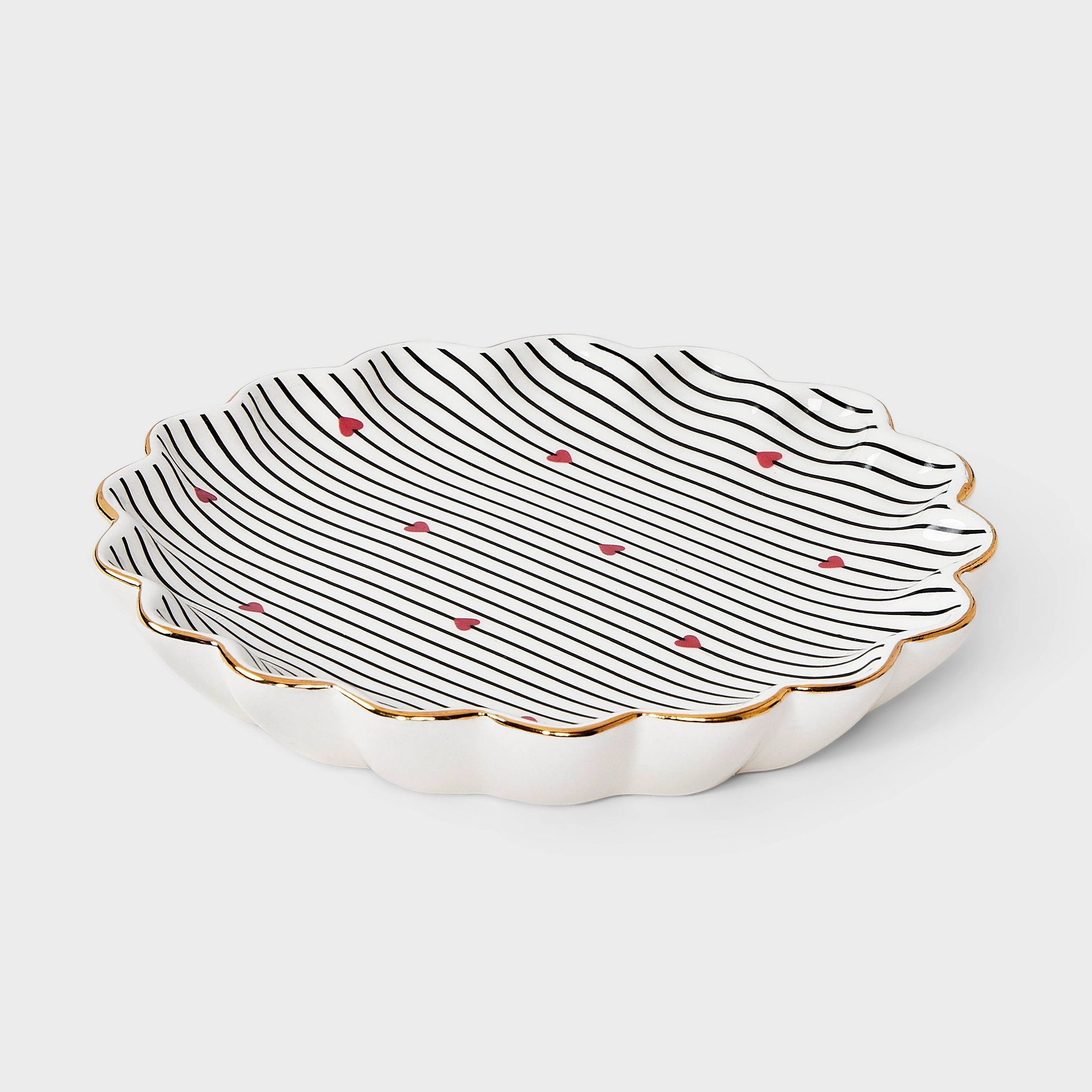 Scallop Heart Tray - A New Day™ Black
