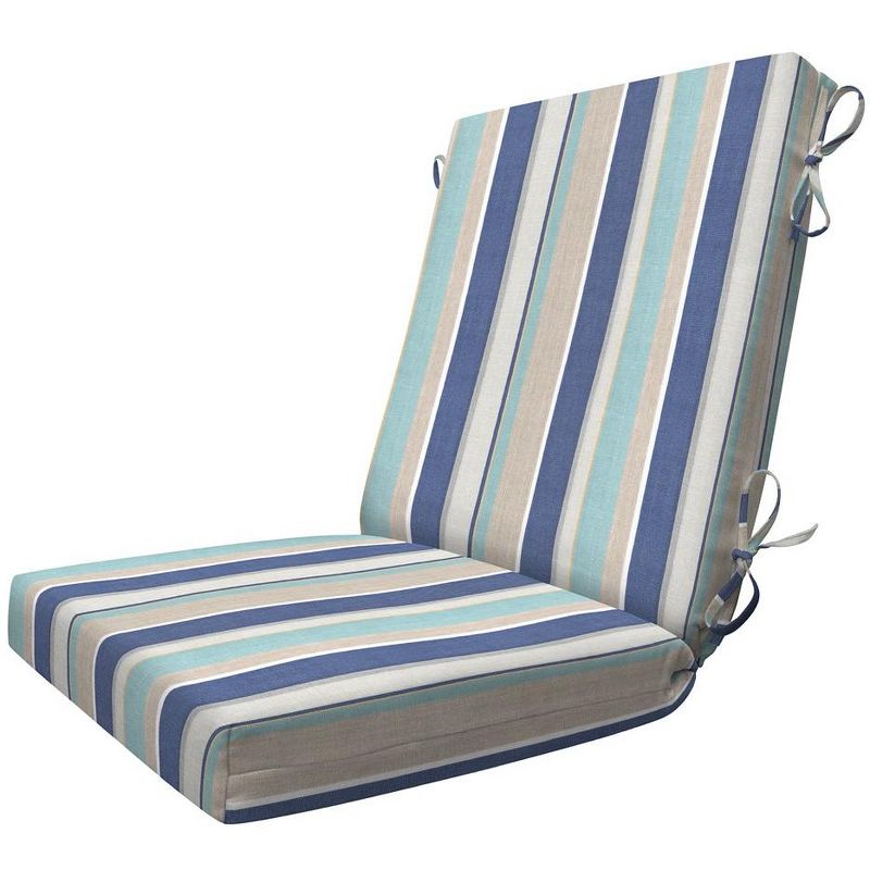 Honeycomb Outdoor Highback Dining Chair Cushion, 1 of 4