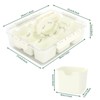 YIGII Divided Serving Tray with Lid and Handles 9 Compartments Snack Box Container Charcuterie Organizer Snackle Box Container for Candy,Nuts，Beige - 4 of 4