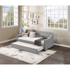 Twin Size Upholstery Daybed with Trundle for Bedroom or Apartment - 2 of 4