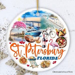 St. Petersburg Christmas Ornament, Florida's Gulf Coast City Souvenir and Decor| OrnamentallyYou - 1 of 4