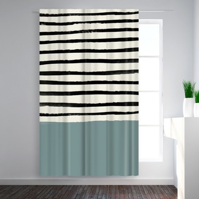 Americanflat River Stone by Leah Flores  Blackout Rod Pocket Single Curtain Panel 50x84