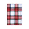 Hudson Baby Unisex Baby Cotton Flannel Burp Cloths Bundle, White Tartan, One Size - 3 of 4