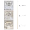 YIYIBYUS Caged Flush Mount Ceiling Fan 3 Light Color With Remote Control - 20" - 3 of 4