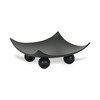 Cheung's Clyne Curved Black Wood Trays on Wood Orbs - Large - 3 of 4