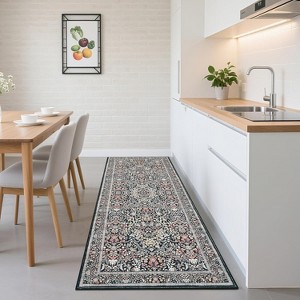 coucheta Multi-size Washable Floral Area Rugs for Living Room, Soft Vintage Low Pile Non Slip Stain Resistant Print Carpet, for Bedroom Dining Room - 1 of 4