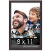 PosterPalooza | Photo Size Textured Brown Picture Frame - UV Acrylic, Foam Board Backing, Hanging Hardware - 2 of 4