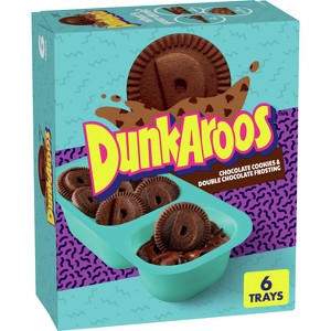 Dunkaroos Chocolate Cookies & Double Chocolate Frosting - 6oz/6ct - 1 of 4