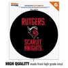 Rutgers University Scarlet Knights Automotive Car Window Locker Circle Bumper Sticker - 3 of 4