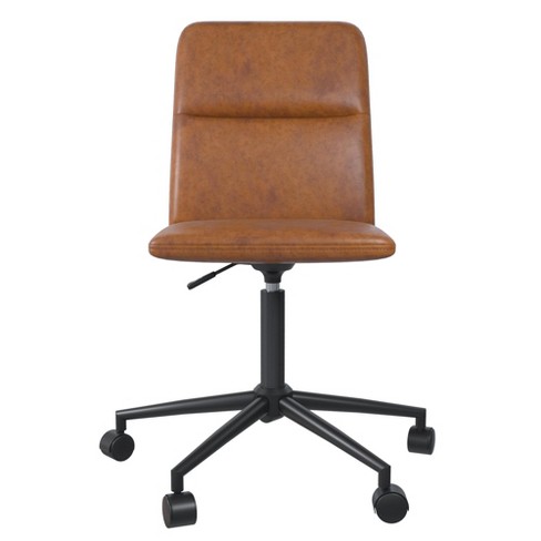 Realrooms Olten Office Desk Chair, Faux Leather Office Chair