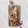 Storied Home Mango Wood Cheese and Cutting Board with Santa Hat Cut-Out, Jute Tie, and Santa Hat Block, Natural - 4 of 4