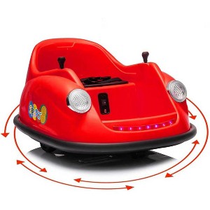12V Kids Electric Bumper Car with 2.4G Remote Control, 360° Spinning, Music & LED Lights, Safety Bumper for Ages 2-5 Years - 1 of 4