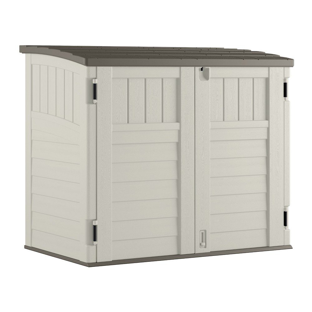Suncast Vanilla Resin Outdoor Storage Shed (Common: 53-in x 32.25-in; Interior Dimensions: 49-in x 28.25-in)