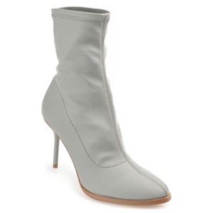 Journee Collection Womens Gizzel Almond Toe Stiletto High Ankle Booties - 1 of 4