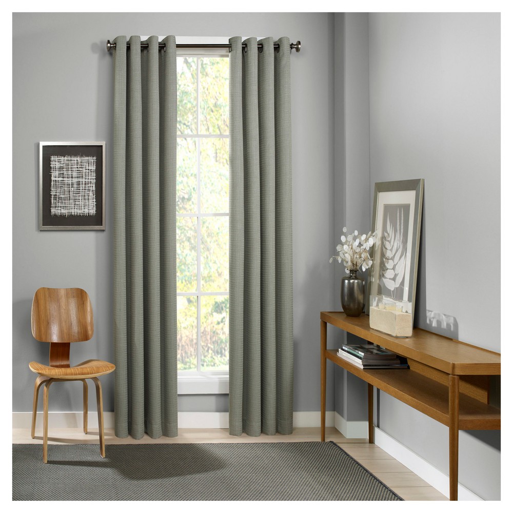 Photos - Curtains & Drapes Eclipse 63"x52" Palisade Thermalined Blackout Curtain Panel Green  
