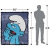 The Smurfs Lazy Smurf Blanket 50"x60" Woven Tapestry - 2 of 4