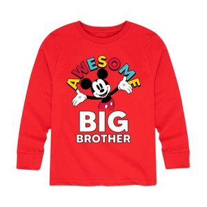 Boys' - Disney - Awesome Big Brother Long Sleeve Graphic T-Shirt - 1 of 4