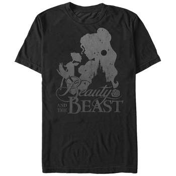 Men's Beauty and the Beast Belle Rose Silhouette T-Shirt