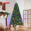 6ft Pre-Lit Artificial Christmas Tree with 250 Multi-Color LED Lights and 1060 Branch Tips - 2 of 4