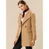 INSPIRE CHIC Women's Shawl Collar Lapel Winter Belted Coat with Pockets - 4 of 4