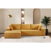 108'' L-Shaped Sectional Sofas with Full Foam Cushioning and No Assembly Required, Left Facing Sleeper Couch for Living Room or Bedroom - 2 of 4