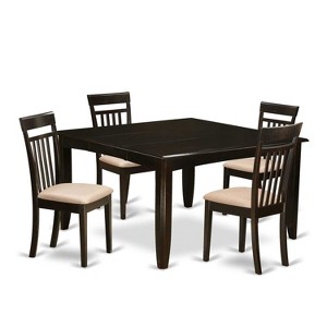 5-Piece Mid Century Dining Set - Dinette Table & 4 Chairs - Modern Kitchen Table Set - 1 of 4