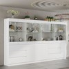 Famapy Modular Kitchen Pantry Cabinet with Light & Glass Doors - 2 of 4
