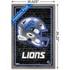 Trends International NFL Detroit Lions - Neon Helmet 23 Framed Wall Poster Prints - 3 of 4