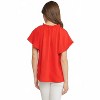 Women's Ruffled Flutter Sleeve Blouse - entro - 2 of 4