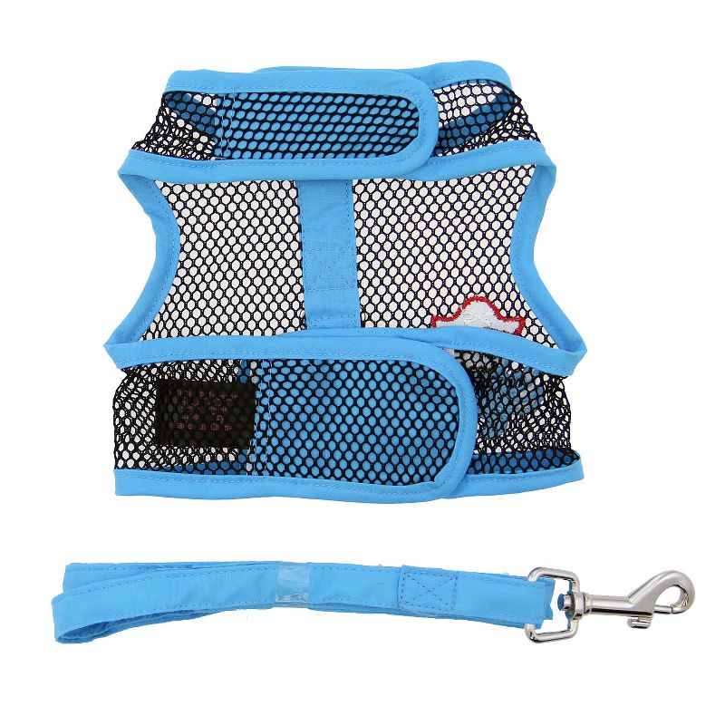 Doggie Design Cool Mesh Dog Harness Under the Sea Collection-Pirate Octopus Blue and Black, 3 of 4