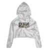 Nfl Pittsburgh Steelers Girls' Gray Tie-dye Crop Hooded Sweatshirt : Target