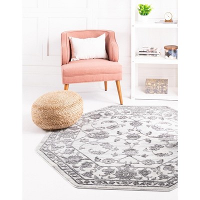 Unique Loom Boston Collection Area Rug - Floral