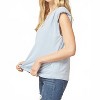 Women's Solid Shoulder Pad Top - entro - 2 of 4