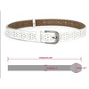 INSPIRE CHIC Womens Vintage Hollow Belts Pin Buckle Faux Leather Belts for Jeans Pants - 3 of 4
