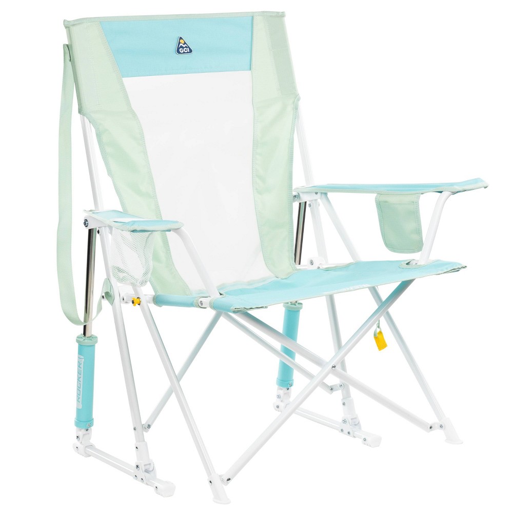 Condition photo showing New/Like New for gci outdoor comfort pro rocker portable rocking outdoor portable camping chair - pastel colorblock