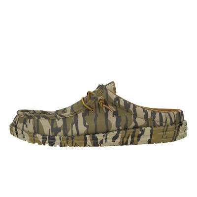 Hey Dude X Mossy Oak Wally Slip - Mens Comfortable Slip on Mules