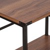 Saint Birch Bombay Mobile File Cabinet with 1-Drawer, Walnut - 4 of 4