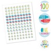 Big Dot of Happiness Happy 100th Day of School - 100 Days Party Round Candy Sticker Favors - Labels Fits Chocolate Candy (1 sheet of 108) - 2 of 4
