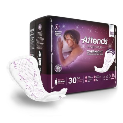 Attends Discreet Bladder Control Pads, Moderate Absorbency : Target