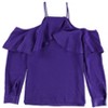 bar III Womens Cold Shoulder Knit Blouse - 2 of 2