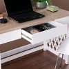 PAGED Computer Desk, Simple Modern Office Desk with 2 Cabinets and 3 Drawers, Executive Desk for Office, Study - 4 of 4