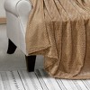 Plazatex Montana plush Decorative Warm and Comfortable Machine Washable Throw 50" x 60" Taupe - 3 of 4