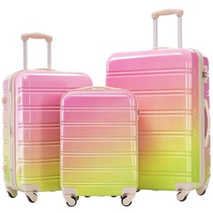 Hardshell Expandable Luggage Set,3-Piece Lightweight Suitcase with TSA Lock and Spinner Wheels (20"/24"/28") – Cuddlewood - 1 of 4