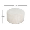Sapphtopaz Modern 30" Ottoman Upholstered Round Foot Stool with Cushioned Seat Sofa Ottoman for Living Room, Bedroom - 2 of 4