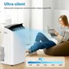 14,000 BTU Portable AC - 3-in-1 Cool/Dehumidify/Fan for 700SqFt, Smart/Sleep Mode, 24H Timer & Window Kit, Black - 3 of 4