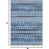 Washable Geometric Rug, Foldable Non-Slip Carpet, Stain-Resistant Non-Shedding Indoor Area Rug for Living Room Bedroom - 2 of 4