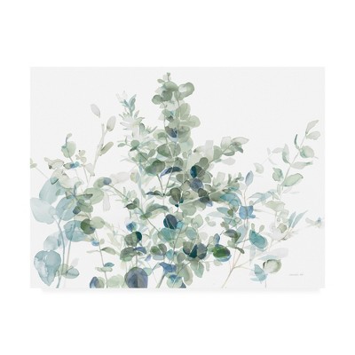 Danhui Nai Eucalyptus I Cool Canvas Art in Blue and Green