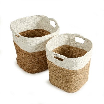 Plum & Post Madura Rectangular Baskets, Set Of 2